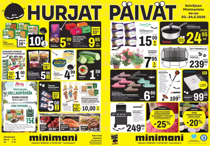 Minimani -luettelo, Jämsä | Ajankohtaiset erikoiskampanjat | 2026-05-20T00:00:00.000Z - 2026-05-24T00:00:00.000Z