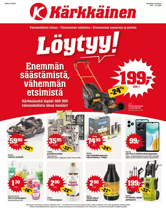 Kärkkäinen -luettelo, Tuusula | Näköislehti Kärkkäinen | 2026-05-20T00:00:00.000Z - 2026-06-02T00:00:00.000Z