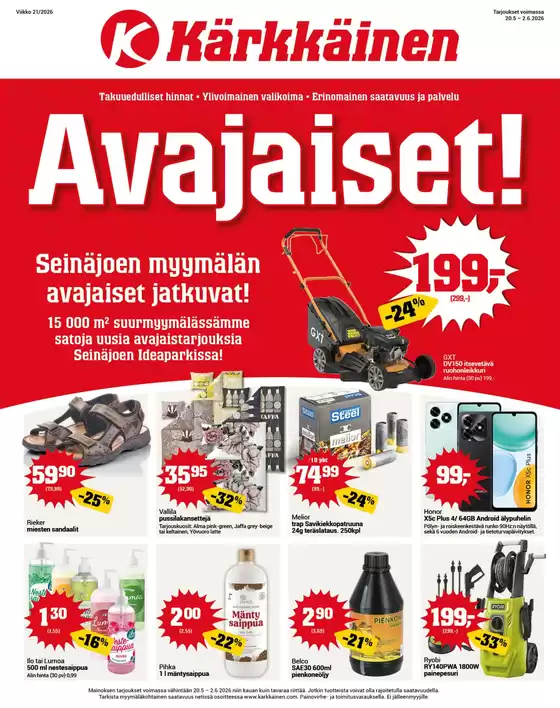Kärkkäinen -luettelo, Tuusula | Alennukset ja kampanjat | 2026-05-20T00:00:00.000Z - 2026-06-02T00:00:00.000Z
