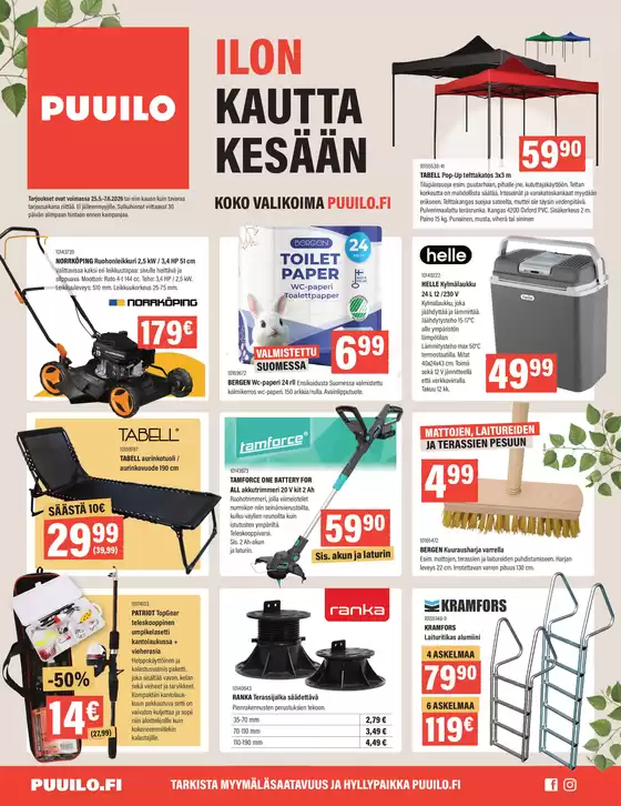 Puuilo -luettelo | Mahtavia alennuksia valituista tuotteista | 2026-05-25T00:00:00.000Z - 2026-05-26T00:00:00.000Z