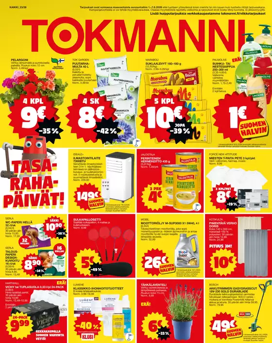 Tokmanni -luettelo | Tarjoussanomat | 2026-06-01T00:00:00.000Z - 2026-06-07T00:00:00.000Z