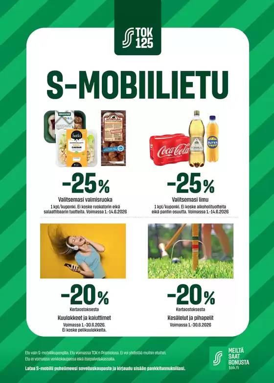 Prisma -luettelo | TOK Prisma S-mobiiliedut 1.-14.6.2026 | 2026-06-01T00:00:00.000Z - 2026-06-30T00:00:00.000Z