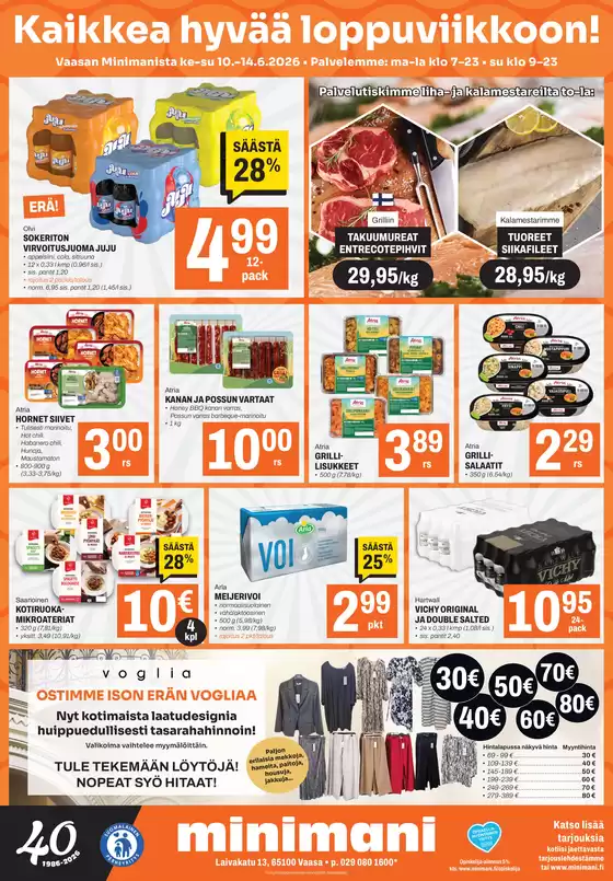Minimani -luettelo | Parhaat tarjouksemme sinulle | 2026-06-10T00:00:00.000Z - 2026-06-14T00:00:00.000Z