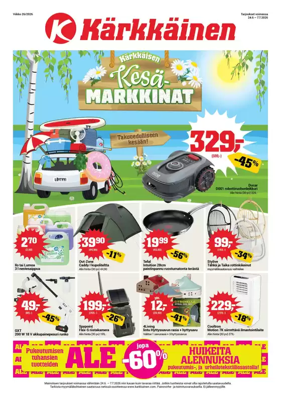 Kärkkäinen -luettelo, Turku | Löydä houkuttelevia tarjouksia | 2026-06-24T00:00:00.000Z - 2026-07-07T00:00:00.000Z