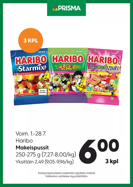 Prisma -luettelo, Turku | TOK Prisma Haribo 1.-28.7. | 2026-07-01T00:00:00.000Z - 2026-07-28T00:00:00.000Z