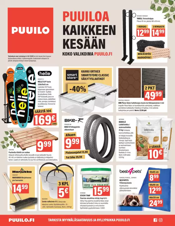 Puuilo -luettelo, Mikkeli | Eksklusiivisia diilejä asiakkaillemme | 2026-07-06T00:00:00.000Z - 2026-07-26T00:00:00.000Z