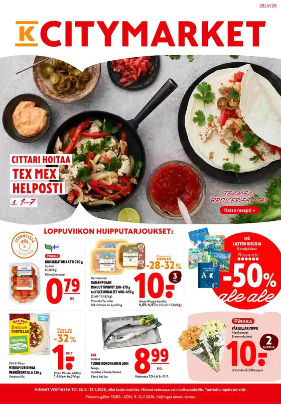 K-Citymarket -luettelo | K-citymarket tarjoukset | 2026-07-09T00:00:00.000Z - 2026-07-12T00:00:00.000Z