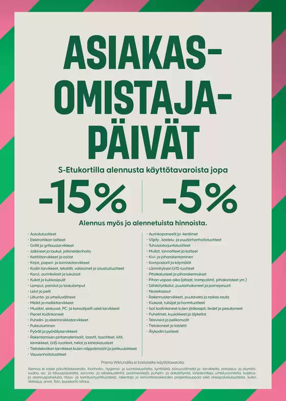 Prisma -luettelo | TOK Prisma AO-päivät ma-su 3.-9.8.2026 | 2026-08-03T00:00:00.000Z - 2026-08-09T00:00:00.000Z