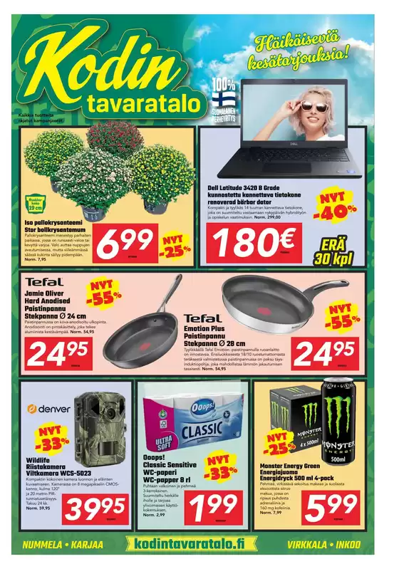 Kodin Tavaratalo -luettelo, Pyhäjärvi | Kodin Tavaratalo tarjoukset | 2026-08-23T00:00:00.000Z - 2026-09-06T00:00:00.000Z