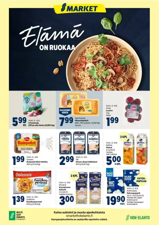 S-Market -luettelo, Kouvola | S-Market tarjoukset | 2026-09-02T00:00:00.000Z - 2026-09-06T00:00:00.000Z