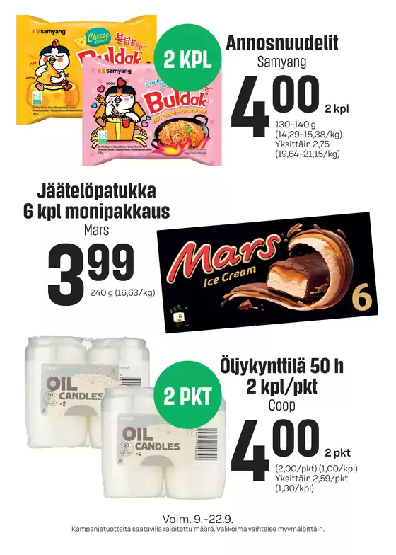 Sale -luettelo, Lempäälä | Ajankohtaisia löytöjä ja tarjouksia | 2026-09-09T00:00:00.000Z - 2026-09-22T00:00:00.000Z