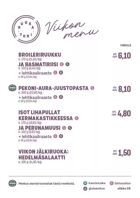 S-Market -luettelo | Säästä nyt tarjouksillamme | 2026-09-14T00:00:00.000Z - 2026-09-20T00:00:00.000Z