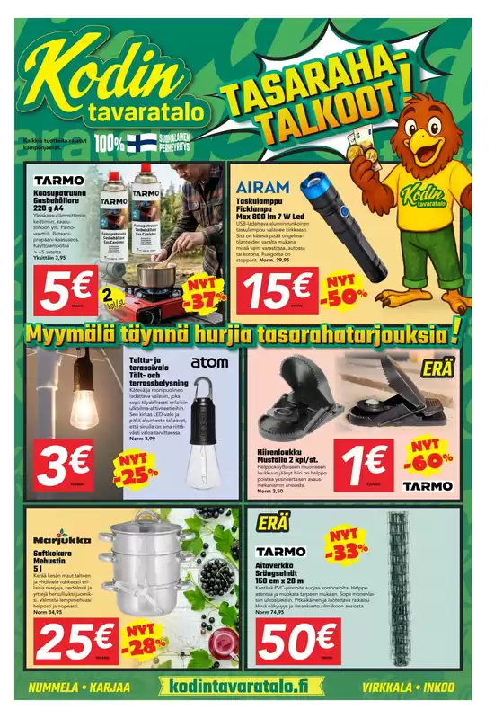 Kodin Tavaratalo -luettelo | Kodin Tavaratalo tarjoukset | 2026-09-15T00:00:00.000Z - 2026-09-29T00:00:00.000Z