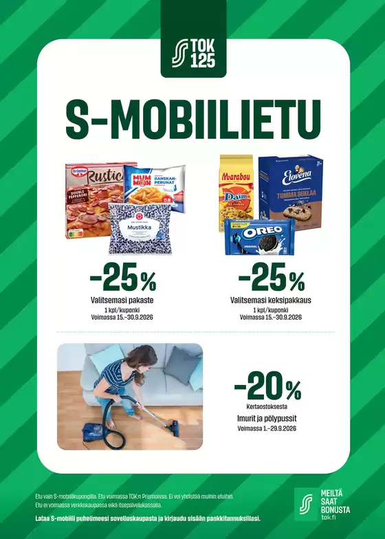 Prisma -luettelo | TOK Prisma S-mobiiliedut 15.-30.9.2026 | 2026-09-15T00:00:00.000Z - 2026-09-30T00:00:00.000Z