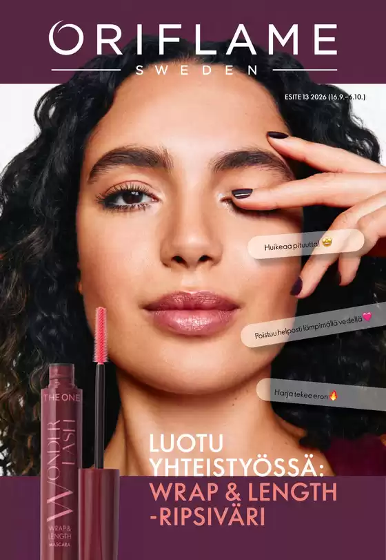 Oriflame -luettelo | Ajankohtaiset diilit ja tarjoukset | 2026-09-16T00:00:00.000Z - 2026-10-06T00:00:00.000Z