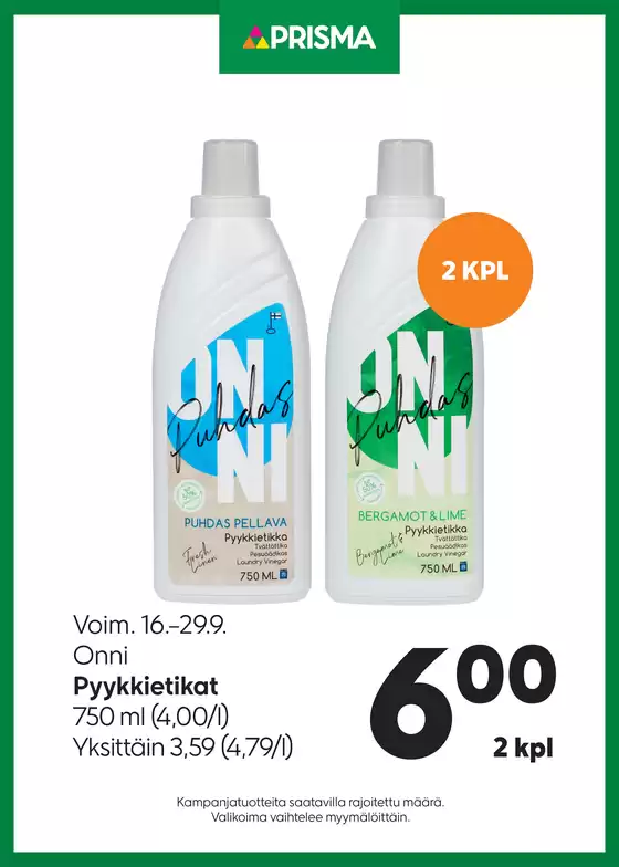 Prisma -luettelo | TOK Prisma Pyykkietikat 16.-29.9. | 2026-09-16T00:00:00.000Z - 2026-09-29T00:00:00.000Z