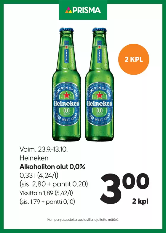 Prisma -luettelo | TOK Prisma Heineken 23.9.-13.10. | 2026-09-23T00:00:00.000Z - 2026-10-13T00:00:00.000Z