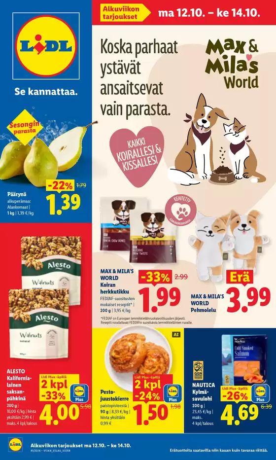 Lidl -luettelo | ma 12.10. ke 14.10. | 2026-10-12T00:00:00.000Z - 2026-10-14T00:00:00.000Z