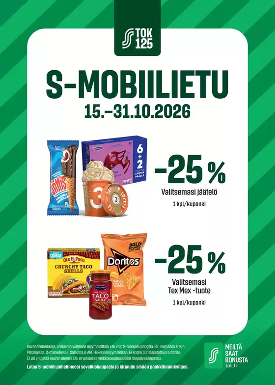 Sale -luettelo | Sale tarjoukset | 2026-10-15T00:00:00.000Z - 2026-10-31T00:00:00.000Z