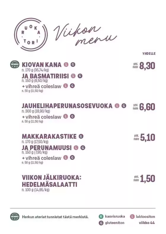 S-Market -luettelo | Parhaat löytömme | 2026-10-27T00:00:00.000Z - 2026-11-02T00:00:00.000Z