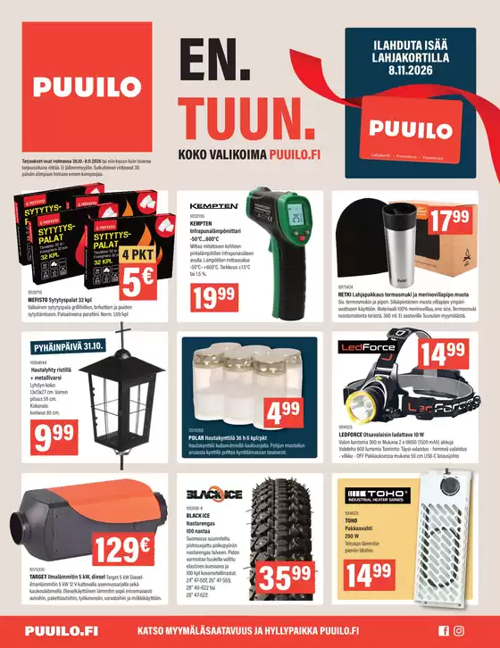 Puuilo -luettelo | Uusia tarjouksia löydettäväksi | 2026-10-26T00:00:00.000Z - 2026-11-08T00:00:00.000Z