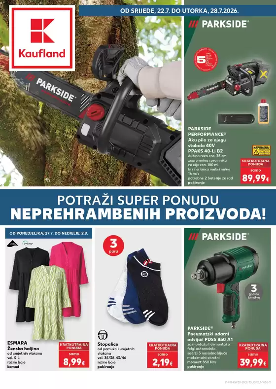 Kaufland katalog u Sinj | Odkrijte najčešće ponude | 2026-07-22T00:00:00.000Z - 2026-07-28T00:00:00.000Z