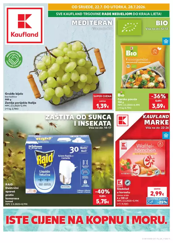 Kaufland katalog u Sinj | ¡Odkrijte naše ponude! | 2026-07-22T00:00:00.000Z - 2026-07-28T00:00:00.000Z