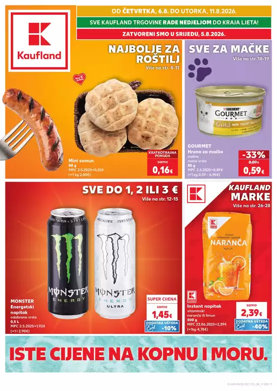 Kaufland katalog u  | Odkrijte najčešće ponude | 2026-08-06T00:00:00.000Z - 2026-08-11T00:00:00.000Z
