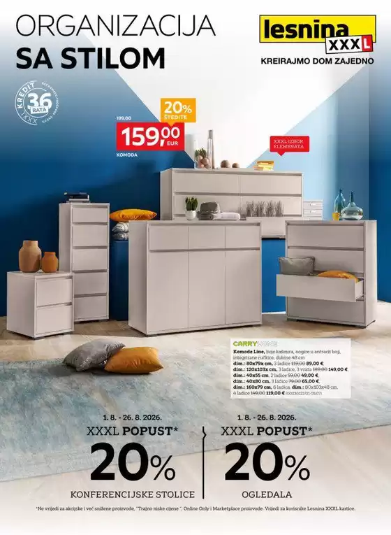 Lesnina katalog u | Organizacija sa stilom | 2026-08-01T00:00:00.000Z - 2026-08-26T00:00:00.000Z