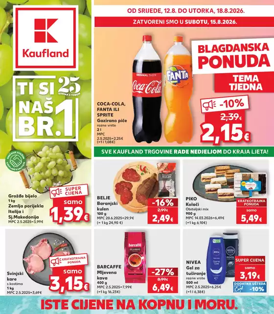 Kaufland katalog u Osijek | Katalog Kaufland | 2026-08-12T00:00:00.000Z - 2026-08-18T00:00:00.000Z