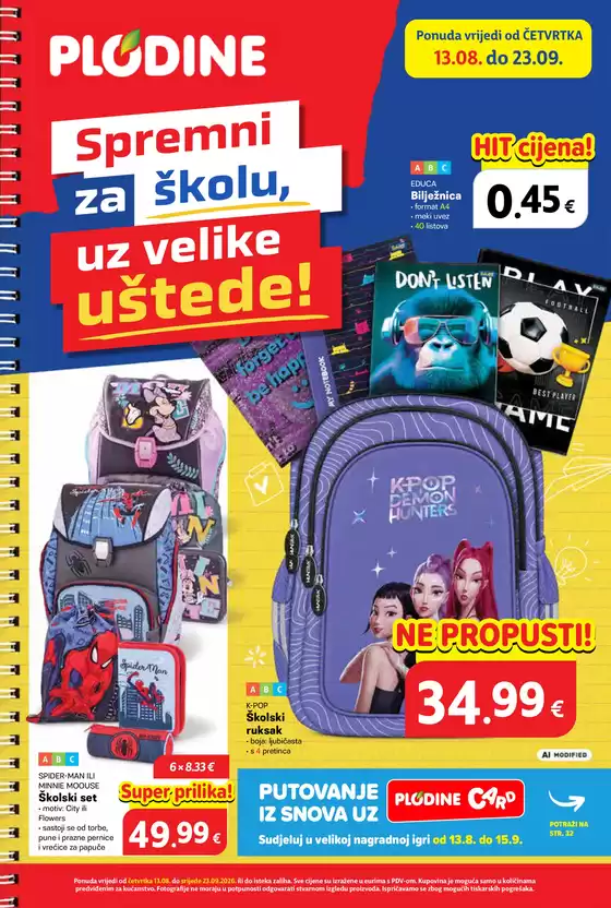 Plodine katalog u Malinska | Katalog skola 32xa4 13.08. 23.08. web | 2026-08-12T00:00:00.000Z - 2026-08-18T00:00:00.000Z