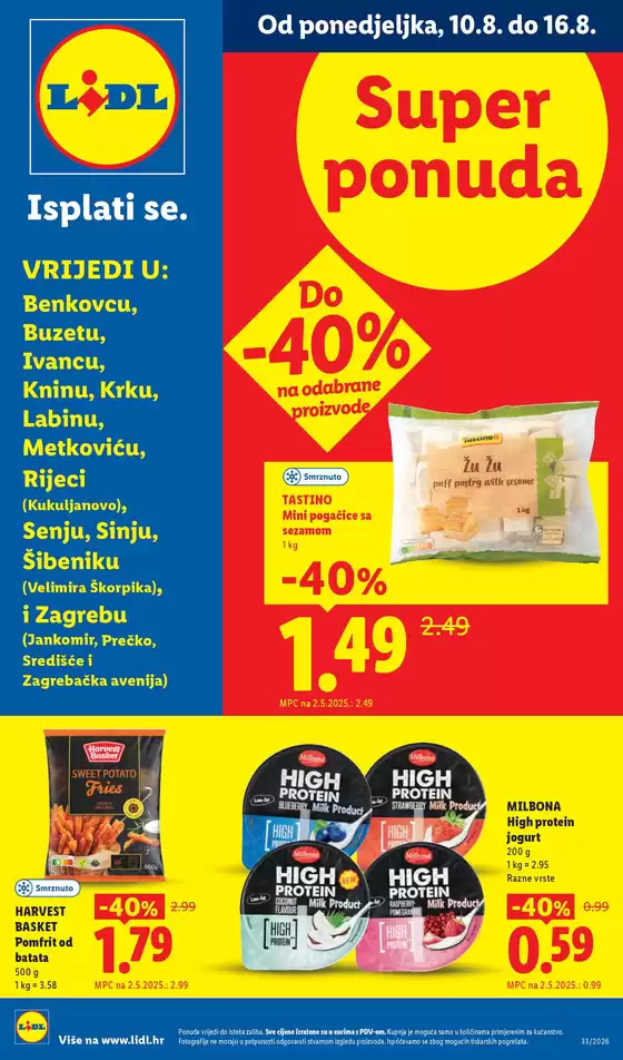 Lidl katalog u Malinska | Od ponedjeljka 16.08. | 2026-08-10T00:00:00.000Z - 2026-08-16T00:00:00.000Z
