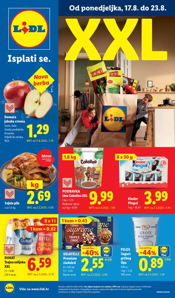 Lidl katalog u Zadar | Od ponedjeljka 23.08. | 2026-08-17T00:00:00.000Z - 2026-08-23T00:00:00.000Z