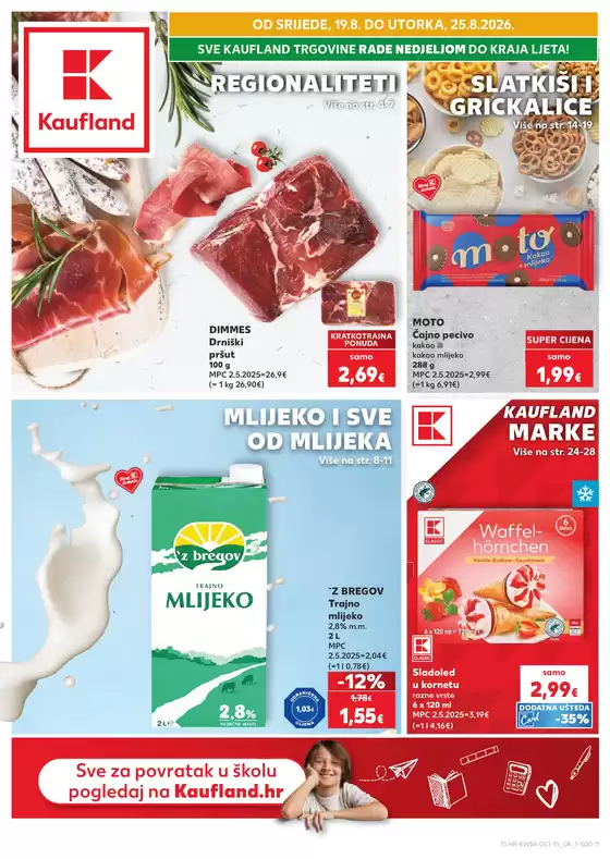 Kaufland katalog u Cerić | Popusti i promocije u našem letku | 2026-08-19T00:00:00.000Z - 2026-08-25T00:00:00.000Z
