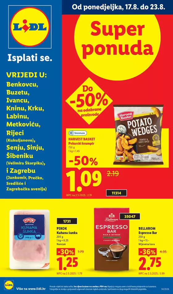 Lidl katalog | Od ponedjeljka 17.08. | 2026-08-17T00:00:00.000Z - 2026-08-23T00:00:00.000Z