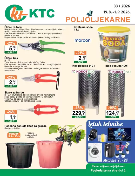 KTC katalog u Cerić | TEHNIKA I POSUĐE | 2026-08-19T00:00:00.000Z - 2026-09-01T00:00:00.000Z