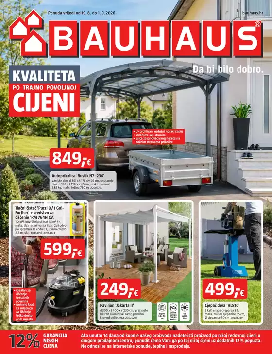 Bauhaus katalog u Skrad | Bauhaus letak kolovoz b 2026 | 2026-08-19T00:00:00.000Z - 2026-09-01T00:00:00.000Z