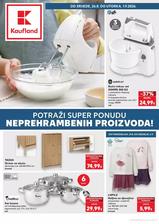 Kaufland katalog u | Istaknute ponude u našoj sekciji | 2026-08-26T00:00:00.000Z - 2026-09-01T00:00:00.000Z