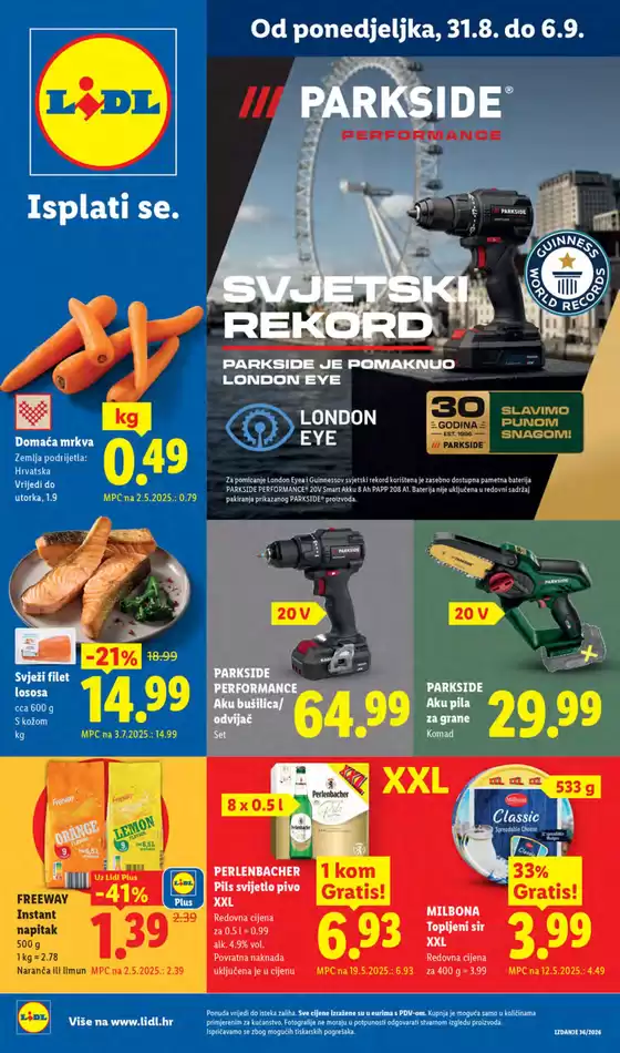Lidl katalog u Bračević | Od ponedjeljka 31.08. | 2026-08-31T00:00:00.000Z - 2026-09-06T00:00:00.000Z