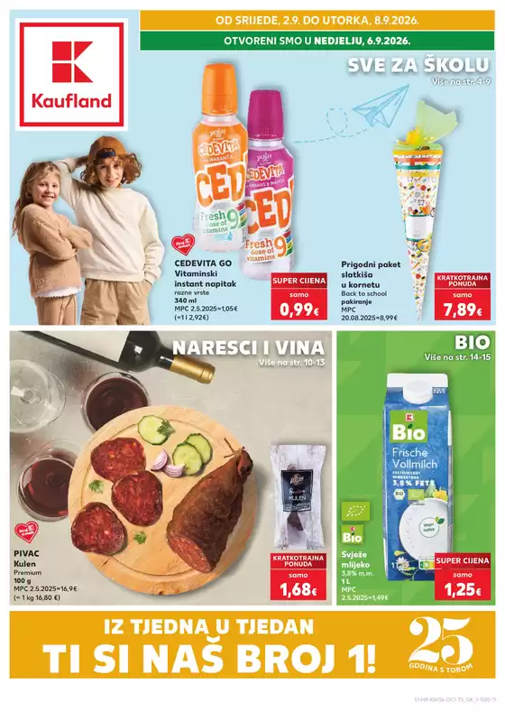 Kaufland katalog u Donji Kašić | Ažurirani katalog s najboljim ponudama | 2026-09-02T00:00:00.000Z - 2026-09-08T00:00:00.000Z