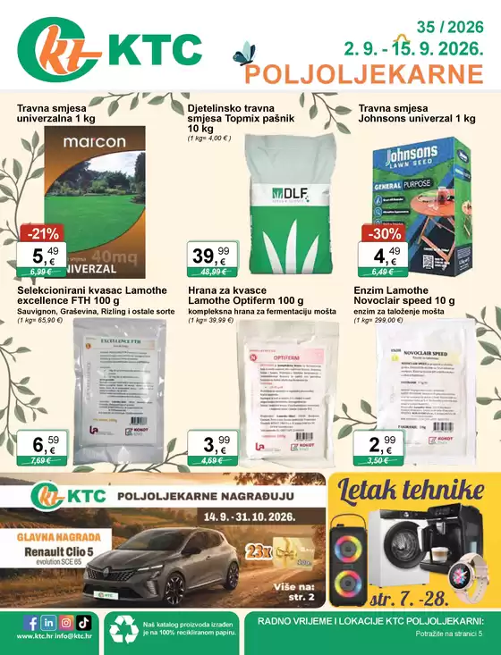 KTC katalog u Vukovar | POLJOLJEKARNE | 2026-09-02T00:00:00.000Z - 2026-09-15T00:00:00.000Z