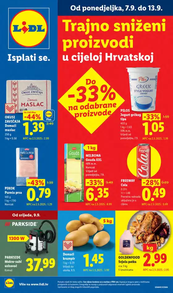 Lidl katalog u  | Vrijedi od ponedjeljka 07.09. | 2026-09-07T00:00:00.000Z - 2026-09-13T00:00:00.000Z