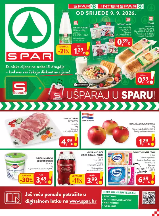 Spar katalog u Svetvinčenat | SPAR3726 06.09.2026 - 15.09.2026 | 2026-09-06T00:00:00.000Z - 2026-09-15T00:00:00.000Z