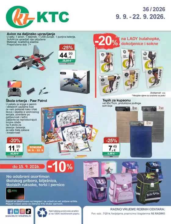 KTC katalog u | IGRAČKE I TEKSTIL | 2026-09-09T00:00:00.000Z - 2026-09-22T00:00:00.000Z