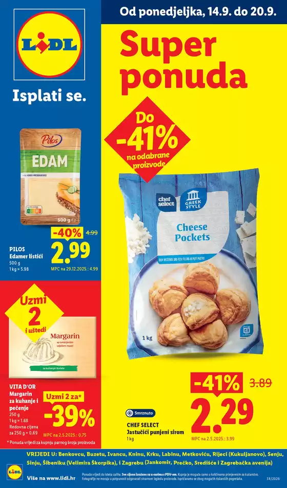 Lidl katalog u  | Od ponedjeljka 14.09. | 2026-09-14T00:00:00.000Z - 2026-09-20T00:00:00.000Z