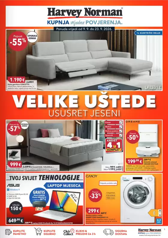 Harvey Norman katalog u | Zadnja ljetna akcija | 2026-09-09T00:00:00.000Z - 2026-09-23T00:00:00.000Z