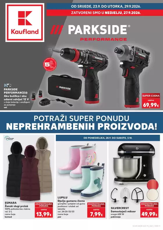 Kaufland katalog u Nerežišća | ¡Odkrijte naše ponude u katalogu! | 2026-09-23T00:00:00.000Z - 2026-09-29T00:00:00.000Z