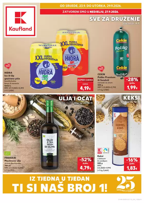 Kaufland katalog u Nerežišća | ¡Štedite s našim popustima! | 2026-09-23T00:00:00.000Z - 2026-09-29T00:00:00.000Z