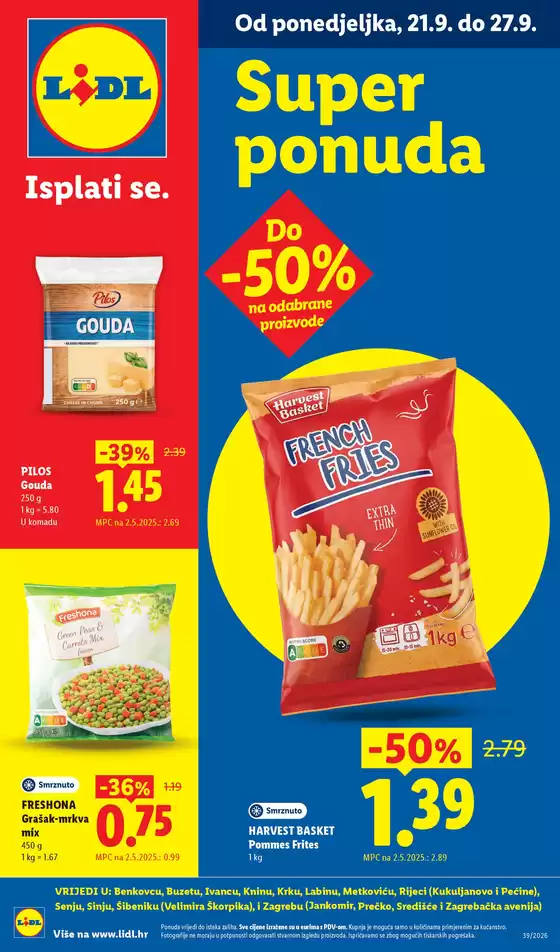 Lidl katalog u  | Od ponedjeljka 21.09. | 2026-09-21T00:00:00.000Z - 2026-09-27T00:00:00.000Z