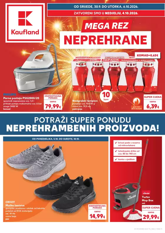 Kaufland katalog u Okrug Gornji | ¡Nemojte propustiti naše istaknute ponude! | 2026-09-30T00:00:00.000Z - 2026-10-06T00:00:00.000Z